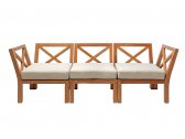 Модуль деревянный угловой с подушкой Giardino Di Legno Venezia тик, акрил Фото 8