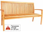 Скамейка деревянная ACACIA Verno массив робинии натуральный Фото 1