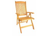 Кресло деревянное складное ACACIA Kansas массив робинии натуральный Фото 3