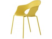 Кресло пластиковое Scab Design Lady B сталь, технополимер желтый Фото 1