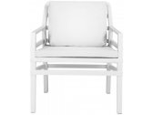 Кресло пластиковое с подушками Nardi Aria стеклопластик, акрил белый Фото 1