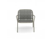 Кресло лаунж металлическое EMU Yard эластичные ремни, алюминий Фото 5