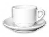 Кофейная пара для капучино Ancap Bistrot фарфор белый Фото 2