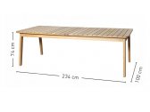 Стол деревянный обеденный OASIQ Skagen тик Фото 2