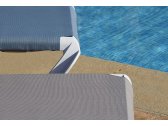 Шезлонг-лежак пластиковый Resol Marina Club полипропилен, стекловолокно, текстилен белый, светло-голубой Фото 5