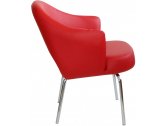 Кресло с обивкой Beon A621 металл, экокожа красный Фото 3