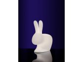 Светильник пластиковый напольный Qeeboo Rabbit OUT полиэтилен полупрозрачный Фото 4