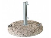 Утяжелительная плита круглая с ручками 75 кг Утяжелитель бетон серый Фото 2