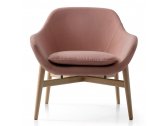 Кресло лаунж с подушкой Quinti Manta Design Marco Cocco дуб, полиуретан, ткань натуральный Фото 1