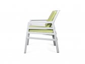 Кресло пластиковое с подушками Nardi Aria стеклопластик, акрил белый, лайм Фото 4