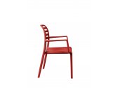 Кресло пластиковое Nardi Costa стеклопластик красный Фото 6