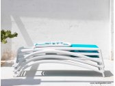 Шезлонг-лежак пластиковый Nardi Atlantico стеклопластик, текстилен антрацит Фото 13