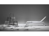 Шезлонг-лежак пластиковый Nardi Atlantico стеклопластик, текстилен белый Фото 17