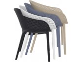Кресло пластиковое Siesta Contract Sky Pro стеклопластик, полипропилен темно-серый Фото 8