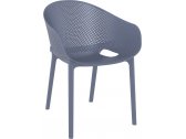 Кресло пластиковое Siesta Contract Sky Pro стеклопластик, полипропилен темно-серый Фото 1