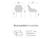 Кресло с обивкой Gaber More NA металл, pu-flex, ткань Фото 2