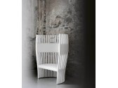 Кресло деревянное с высокой спинкой Tacchini SouthBeach бук, березовая фанера, ткань Фото 4