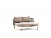 Лаунж-диван плетеный Varaschin Emma алюминий, роуп, ткань Фото 3