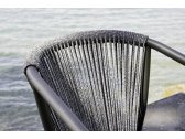 Кресло плетеное Varaschin Smart алюминий, роуп, ткань Фото 10