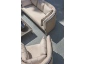Кресло плетеное лаунж с подушками Ethimo Esedra алюминий, искусственный ротанг, акрил песочный, белый Фото 11