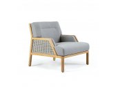 Кресло деревянное с подушками Ethimo Grand Life мореный тик, роуп, акрил мореный тик, белый Фото 11