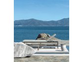 Столик кофейный керамический Ethimo Grand Life мореный тик, керамика мореный тик, песочный Фото 10