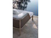 Кресло деревянное лаунж с подушками Ethimo Grand Life мореный тик, роуп, акрил мореный тик, белый Фото 18
