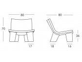 Кресло пластиковое SLIDE Low Lita Standard полиэтилен Фото 2