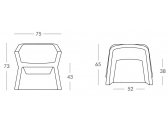 Кресло пластиковое SLIDE Exofa Standard полиэтилен Фото 2