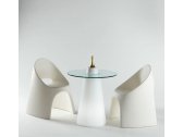 Кресло пластиковое SLIDE Amelie Standard полиэтилен молочный белый Фото 4
