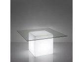 Стол пластиковый светящийся SLIDE Square Lighting полиэтилен белый Фото 4