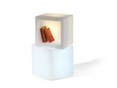 Куб открытый пластиковый светящийся SLIDE Open Cube 75 Lighting полиэтилен белый Фото 14