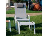 Кресло-шезлонг с подставкой для ног Magnani Cruise алюминий, текстилен Фото 20