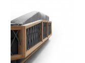 Модуль левый деревянный с подушкой Higold Armonia тик, алюминий, роуп, sunbrella Фото 13
