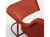 Кресло металлическое плетеное Higold Lisboa алюминий, роуп, акрил Фото 4