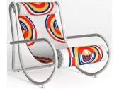 Лаунж-кресло металлическое с обивкой Exteta Locus Solus сталь, ткань Фото 1