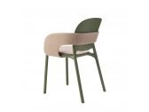 Кресло пластиковое с обивкой Scab Design Hug технополимер, акрил оливковый Фото 4