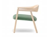 Кресло лаунж деревянное с обивкой PEDRALI Hera ясень, ткань беленый ясень Фото 4