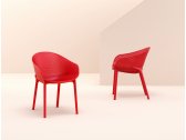 Кресло пластиковое Siesta Contract Sky стеклопластик, полипропилен красный Фото 12