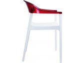 Кресло пластиковое Siesta Contract Carmen стеклопластик, поликарбонат белый, красный Фото 10