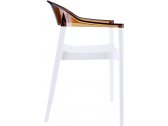 Кресло пластиковое Siesta Contract Carmen стеклопластик, поликарбонат белый, янтарный Фото 9