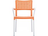 Кресло пластиковое Siesta Contract Gala алюминий, полипропилен оранжевый Фото 8
