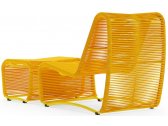 Кресло-шезлонг с пуфом Aurica Бали алюминий, роуп желтый Фото 3