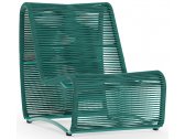 Кресло-шезлонг с пуфом Aurica Бали алюминий, роуп зеленый Фото 4