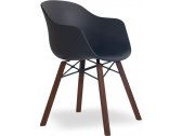 Кресло пластиковое PAPATYA Globe-K Wox Iroko ироко, металл, стеклопластик натуральный, антрацит Фото 1