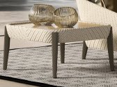 Столик плетеный кофейный DFN Aralia алюминий, искусственный ротанг, керамика Фото 1