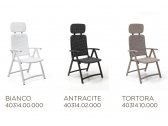 Кресло пластиковое складное Nardi Acquamarina стеклопластик антрацит Фото 3