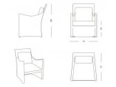 Кресло плетеное с подушками DFN Scauri алюминий, искусственный ротанг, ткань Фото 2