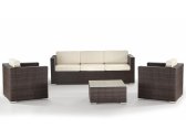 Комплект плетеной мебели Grattoni Sole алюминий, искусственный ротанг, олефин коричневый, бежевый Фото 1
