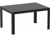 Стол пластиковый раздвижной Siesta Contract Atlantic Table 140/210 алюминий, полипропилен черный Фото 1